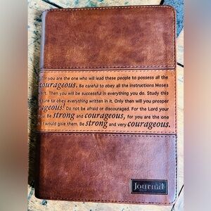 NEW Christian Faux Leather Zippered Journal
